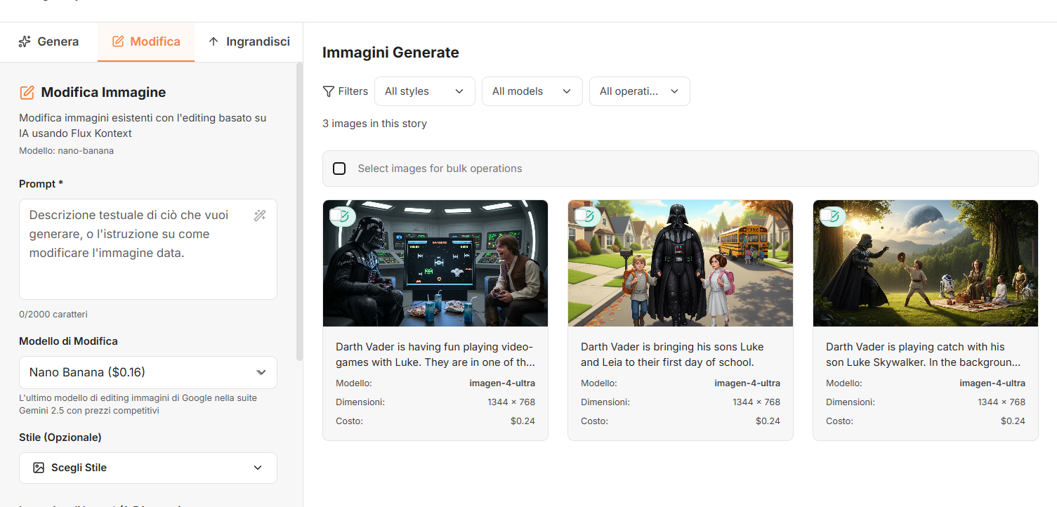 Crea immagini perfette